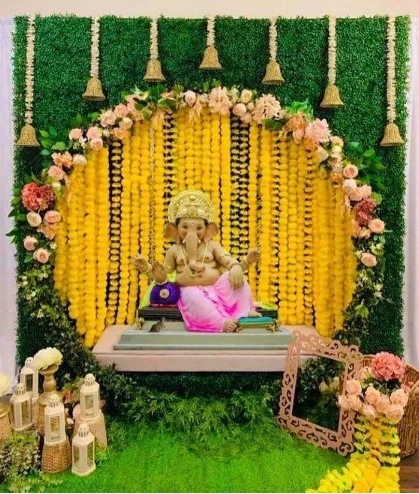 Ganpati Flower Decoration