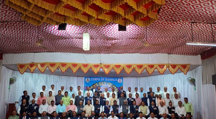 भारतीय लष्कराच्या कॉर्प्स ऑफ सिग्नल्सचा 114 वा स्थापना दिवस उत्साहत साजरा