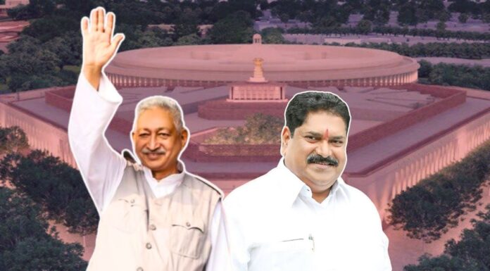 लोकसभा निवडणूकीत उत्तूर जिल्हा परिषद मद्ये गावानुरुप पडलेली मते