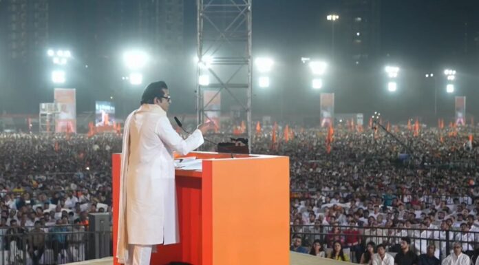 मुंबईतील “शिवतीर्थ” या मैदानावर महाराष्ट्र नवनिर्माण सेनेच्या गुढीपाडवा मेळाव्याला संबोधित केलं या भाषणातील ठळक मुद्दे