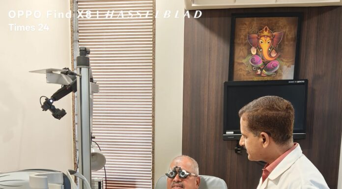 पोलिस बांधवांसाठी नेत्रनिदान शिबिर रोटरी क्लब आणि गडहिंग्लज पत्रकार संघाचा उपक्रम