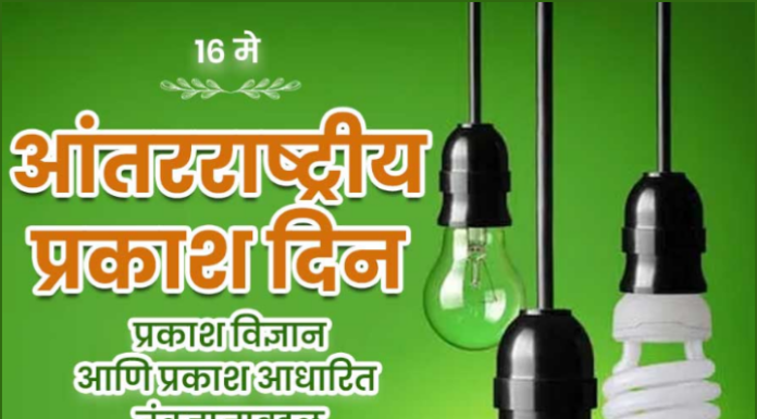 आंतरराष्ट्रीय प्रकाश दिन : इतिहास आणि महत्त्व