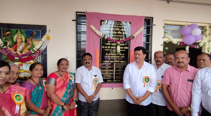 आदर्श व रवळनाथ बालक मंदिर नूतन शाळा इमारतींचे पालकमंत्री आबिटकर यांचे हस्ते उदघाटन