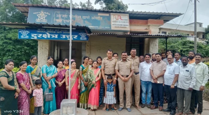 सरपंच सौ. गाडे यांचा पोलिस बांधवांसोबत रक्षाबंधनाचा आगळा – वेगळा उपक्रम