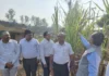 आजरा साखरच्या प्रायोगिक ऊस प्लान्टेशनला व्ही. एस. आय. च्या महासंचालकांची भेट