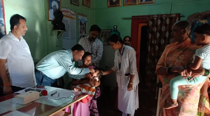 तालुका आजरा येथे पल्स पोलिओ मोहिमेचा शुभारंभ; ९१ टक्के उद्दिष्टपूर्ती